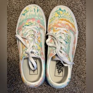 VANS Old Skool Tie Dye Pastel Print Shoes Women’s Size 7.5 US EUC